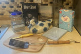 Assorted Kitchen Items, Books, and Decorative Duck Figurine - thumbnail 1 of 5