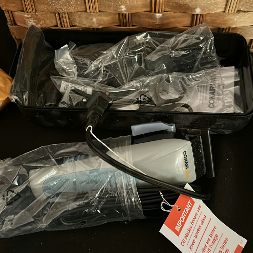 Wicker Basket with Toiletries, Cleaning Items, and Grooming Tools - image 7 of 7