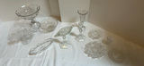 Assorted Clear Glass Serving Bowls and Pedestal Dishes - thumbnail 1 of 13