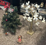 Decorative Artificial Trees and Cloth Doll - thumbnail 1 of 5