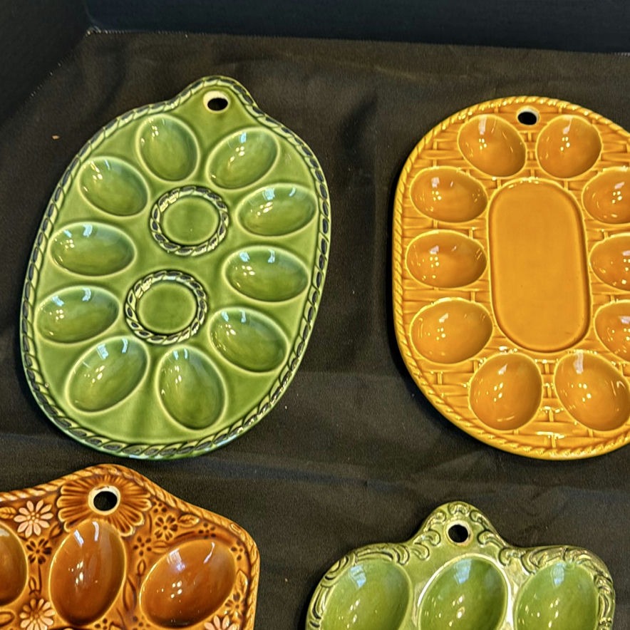 Set of Ceramic Deviled Egg Serving Plates - image 6 of 6