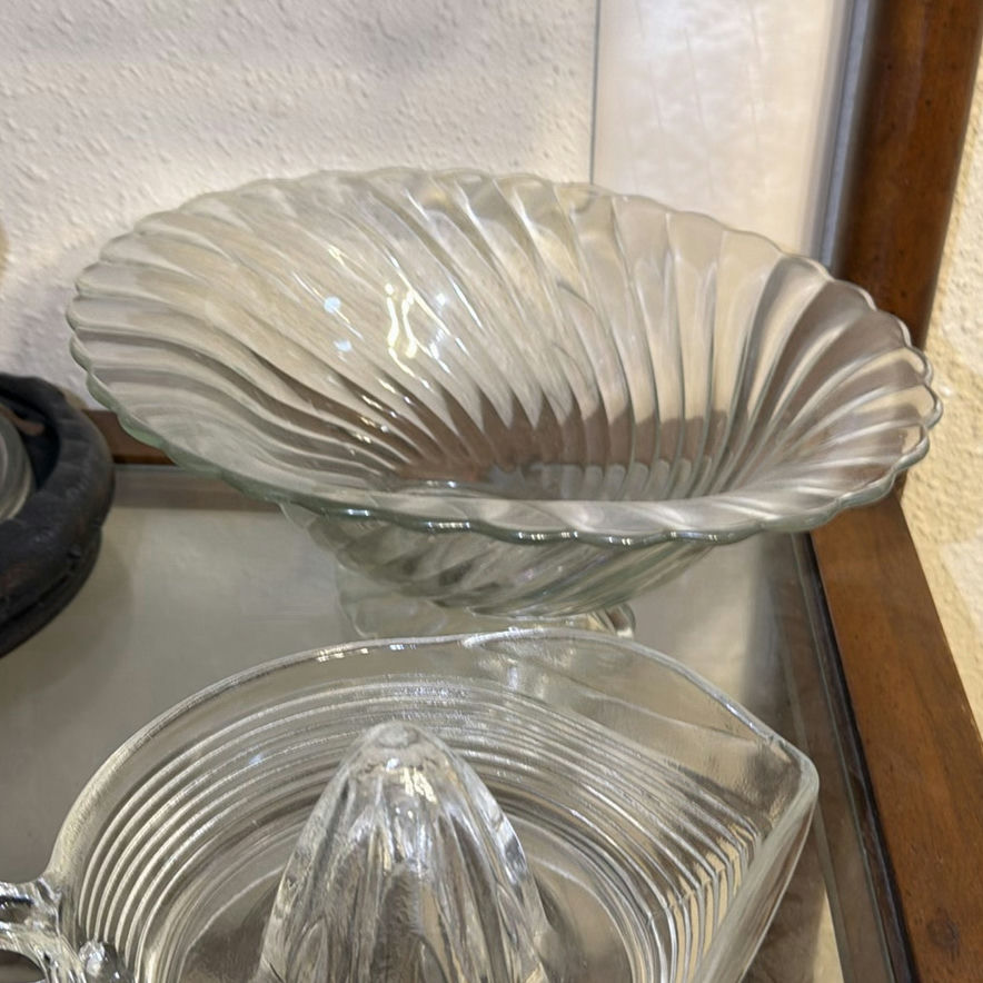 Assorted Glassware, Ceramic Jar, and Wooden Bowl - image 3 of 6