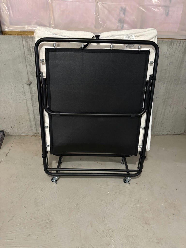 Foldable rollaway bed with mattress - image 2 of 2