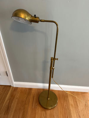 Brass adjustable floor lamp - Image 1 of 3