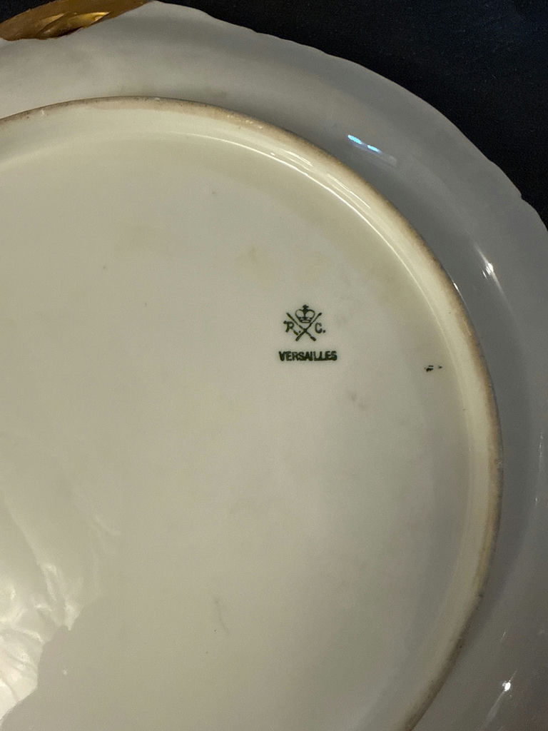 Two decorative porcelain plates with floral and bird motifs - image 3 of 3