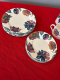 Floral ceramic dinnerware set with plates and mugs - thumbnail 2 of 4