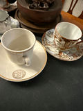 Assorted porcelain teacups, saucers, and small bowls - thumbnail 4 of 7