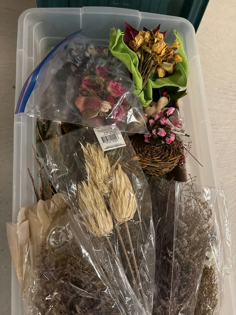 Assorted dried and artificial floral arrangements - image 2 of 2