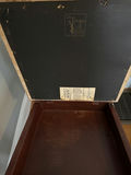 Distressed wooden chair with upholstered leather  seat - thumbnail 3 of 3