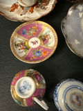 Assorted porcelain teacups, saucers, and small bowls - thumbnail 6 of 7