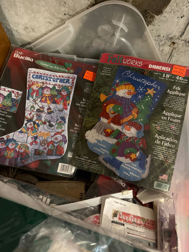 Bucilla Christmas cross-stitch and felt craft kits with supplies - image 2 of 4