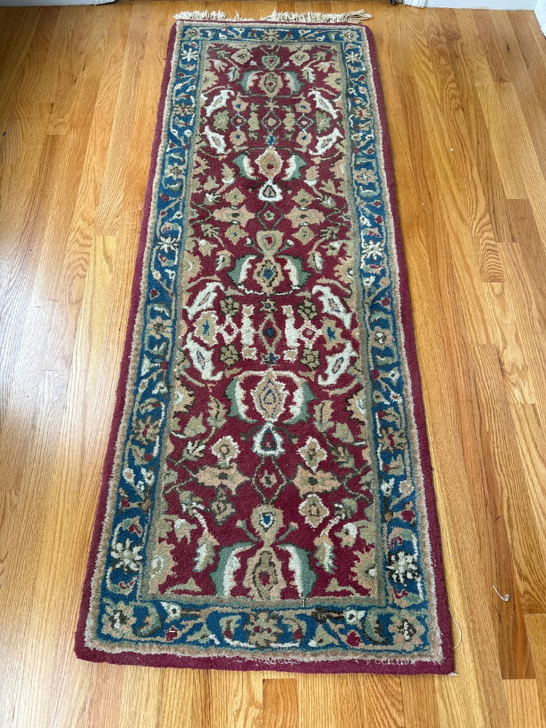 Burgundy Oriental Runner Rug - image 1 of 5