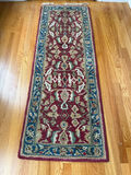 Burgundy Oriental Runner Rug - thumbnail 1 of 5