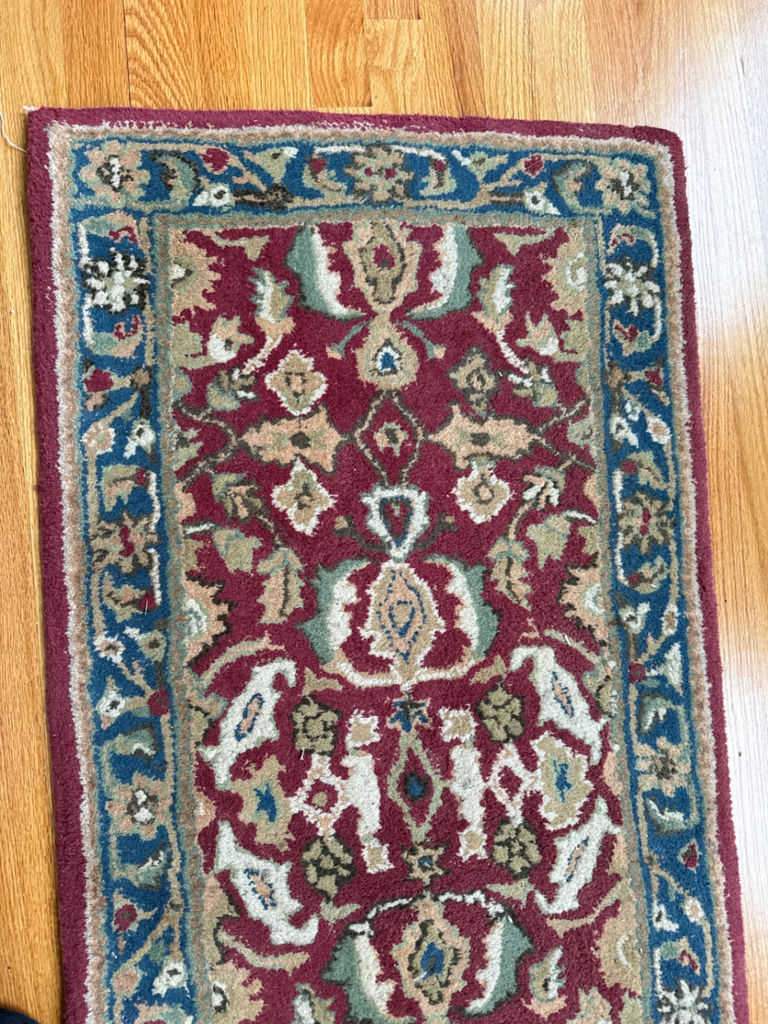 Burgundy Oriental Runner Rug - image 5 of 5