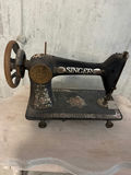 Antique Singer sewing machine with ornate decals. Bring help to carry - thumbnail 1 of 3