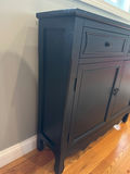 Black wooden cabinet with two drawers and two doors - thumbnail 3 of 3