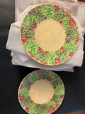 8 Coalport England decorative ceramic plates with floral border - thumbnail 1 of 2