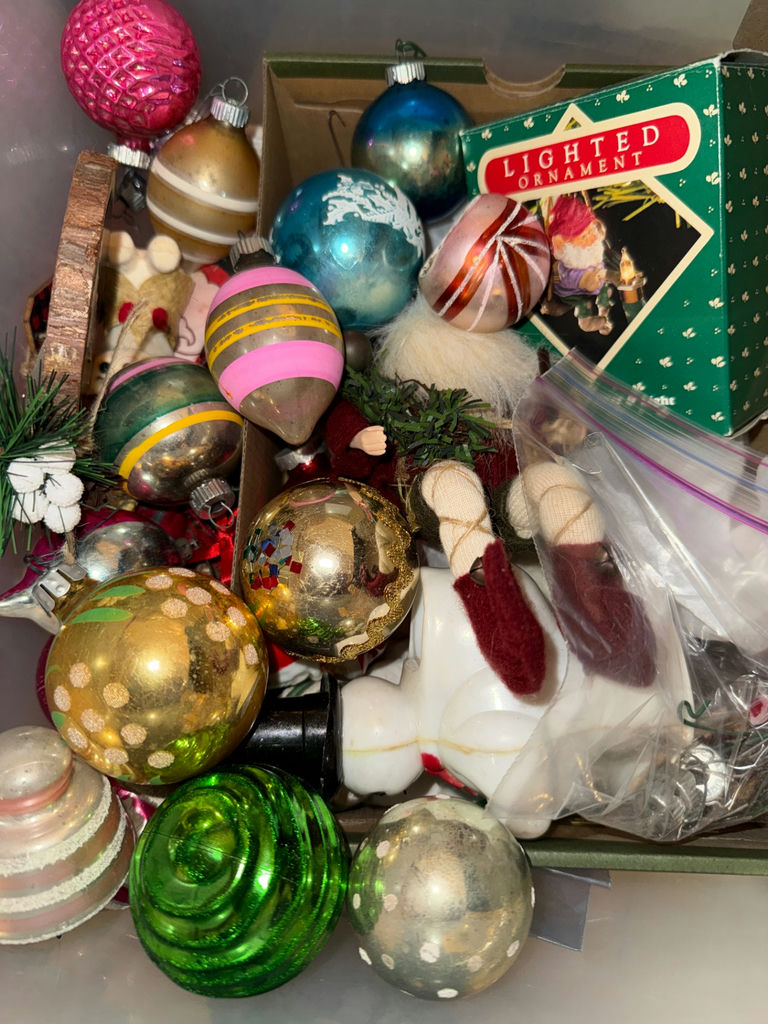 Assorted Christmas Ornaments and Bead Garlands - image 1 of 2