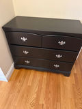 Black curved-front dresser - thumbnail 1 of 3