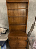 Wooden hutch with shelves and desk - thumbnail 1 of 3