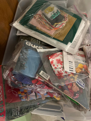 Bucilla Christmas cross-stitch and felt craft kits with supplies - Image 1 of 4