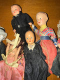 Assorted vintage dolls with cloth bodies - thumbnail 3 of 4