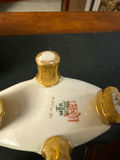Porcelain floral vases with glass serving set - thumbnail 2 of 5