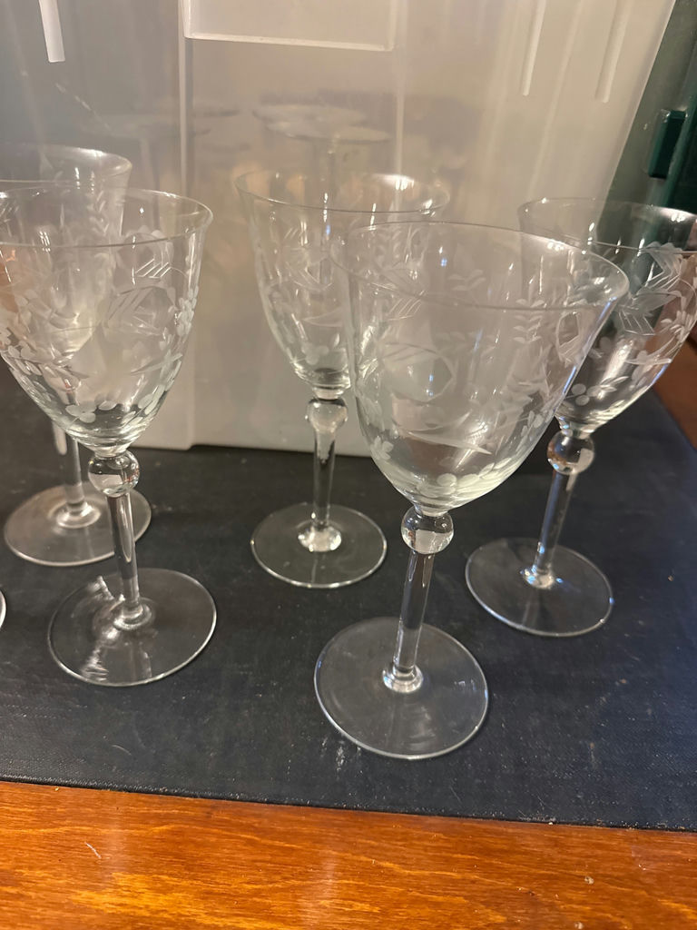 Crystal stemware set (wine glasses and goblets) - image 2 of 3