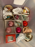 Assorted Christmas ornaments in a multi-compartment storage box - thumbnail 4 of 4
