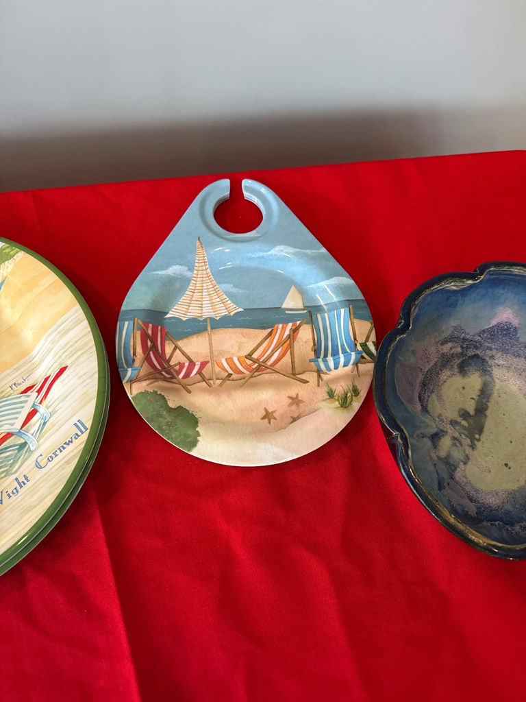 Seaside Beach-Themed Decorative Plate, Hanging Plaque, and Ceramic Bowl - image 3 of 4
