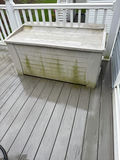 Gray weathered outdoor storage deck box - thumbnail 1 of 1