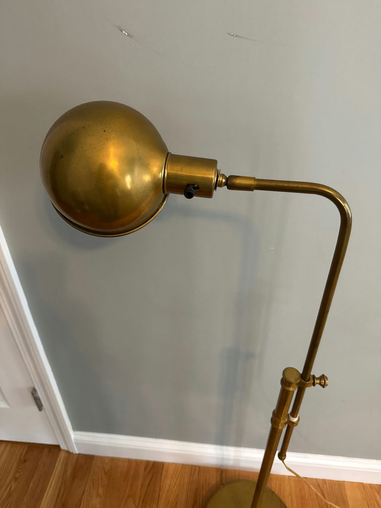 Brass adjustable floor lamp - image 3 of 3