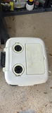 Assorted Plastic Planters and White Plastic Ice Chest with Cupholders - thumbnail 1 of 10