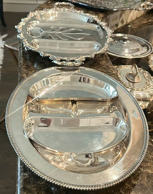 Assorted Silver Serving Platters - Image 1 of 4