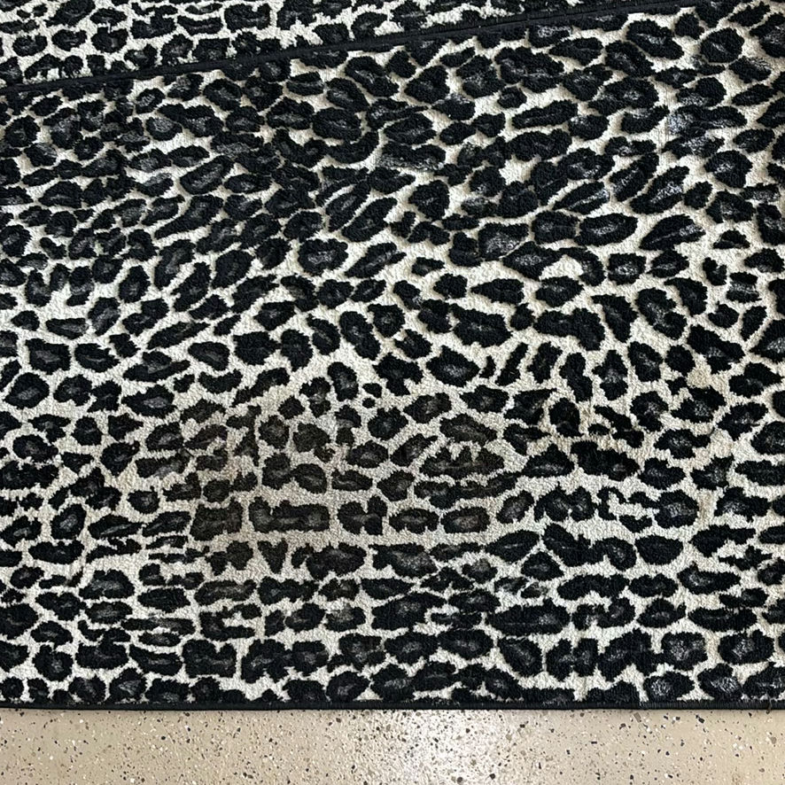Leopard Print Rugs and Black Rubber Floor Mat - image 2 of 4