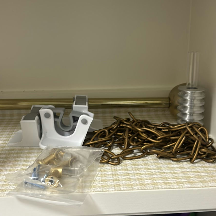 Decorative Home Sign, Metal Chain and Hardware, Iron with Folded Ironing Pad, Three LED Candles, and Ceramic Box - image 2 of 5