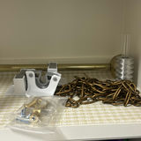 Decorative Home Sign, Metal Chain and Hardware, Iron with Folded Ironing Pad, Three LED Candles, and Ceramic Box - thumbnail 2 of 5