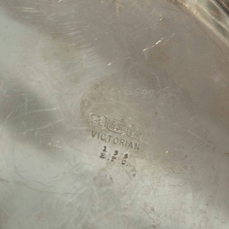 Victorian Silver-Plated Covered Serving Dish with Glass Insert - image 3 of 3