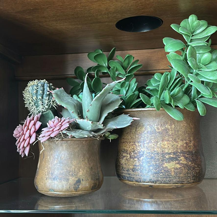 Decorative Potted Plants and Floral Vase - image 2 of 4