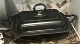 Bronze-finish on Plated Silver Serving Dish, and Storage Boxes - thumbnail 1 of 5