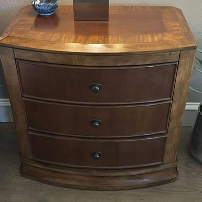 Three-Drawer Solid Wood Nightstands - Image 1 of 5