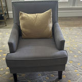 Upholstered Armchairs with Throw Pillow - thumbnail 4 of 6