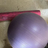 Exercise Stability Ball, Foam Roller, and Balance Trainer Base - thumbnail 1 of 3