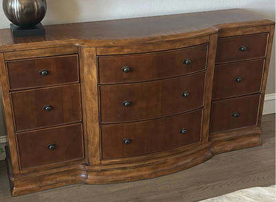 Solid Wood Nine-Drawer Dresser - Image 1 of 5