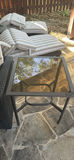 Outdoor Patio Furniture Set with Glass Tables, Chaise Lounges, and Saber Grill - thumbnail 5 of 9