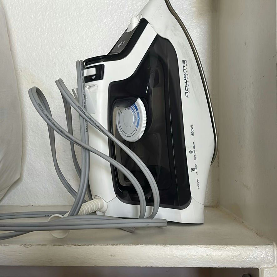 Garment Steamer, Steam Iron, Ironing Board, Clothes Hangers, and Pillows - image 3 of 5