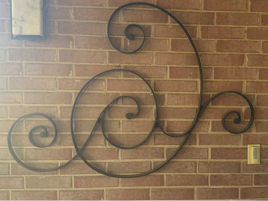 Wrought-iron spiral wall sculpture - image 2 of 3