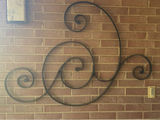 Wrought-iron spiral wall sculpture - thumbnail 2 of 3