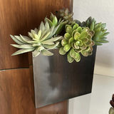 Decorative Ceramic Flower, Glass Bowl, and Succulent Planters - thumbnail 5 of 8