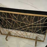 Gold-Tone Metal Fireplace Screen - thumbnail 2 of 2